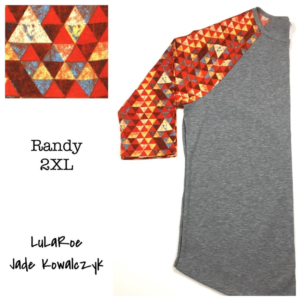 NWT LuLaRoe Unisex Randy Baseball Tee